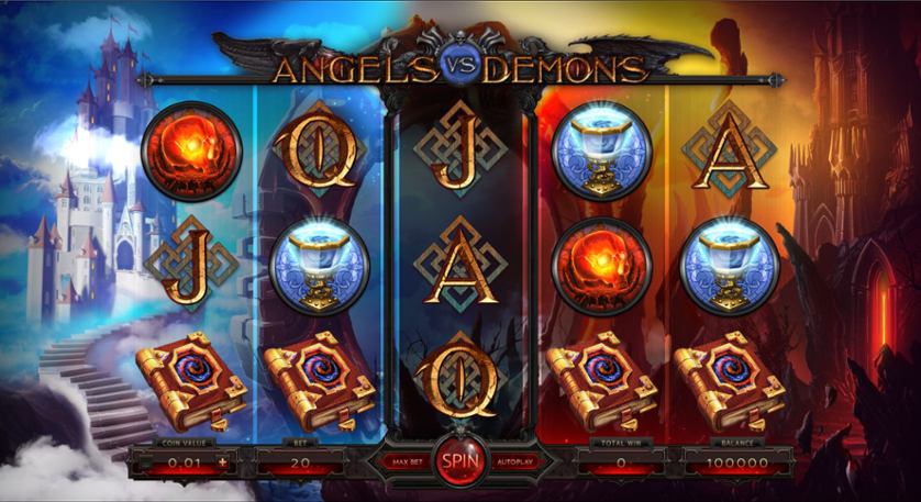 Игровой автомат онлайн Angels vs Demons