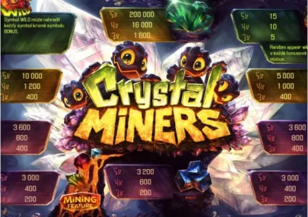 Игровой автомат онлайн Crystal Miners