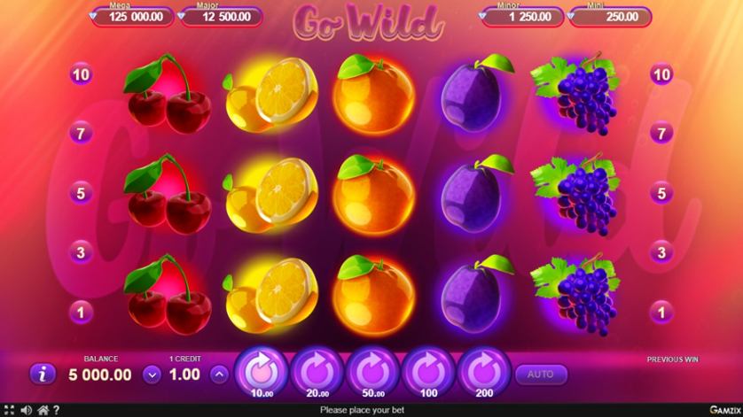 Игровой автомат онлайн Go Wild