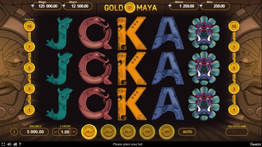 Игровой автомат онлайн The Gold of Maya