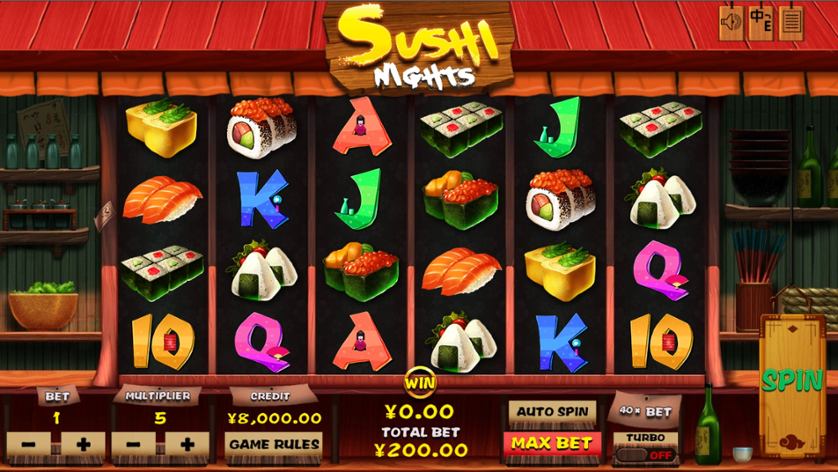 Игровой автомат онлайн Sushi Nights