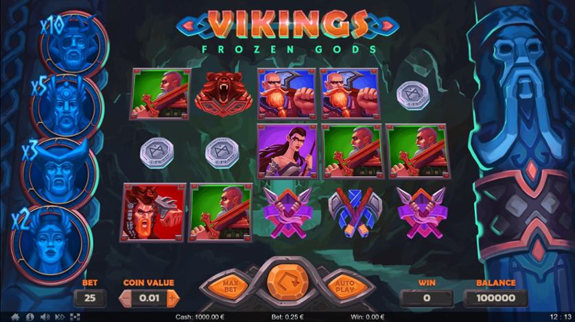 Игровой автомат онлайн Vikings: Frozen Gods