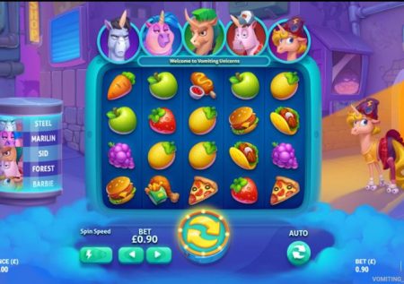 Игровой автомат онлайн Vomiting Unicorns