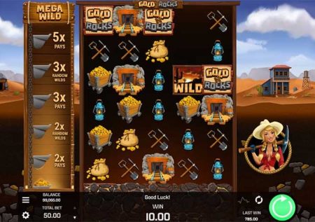 Игровой автомат онлайн Gold ‘N’ Rocks