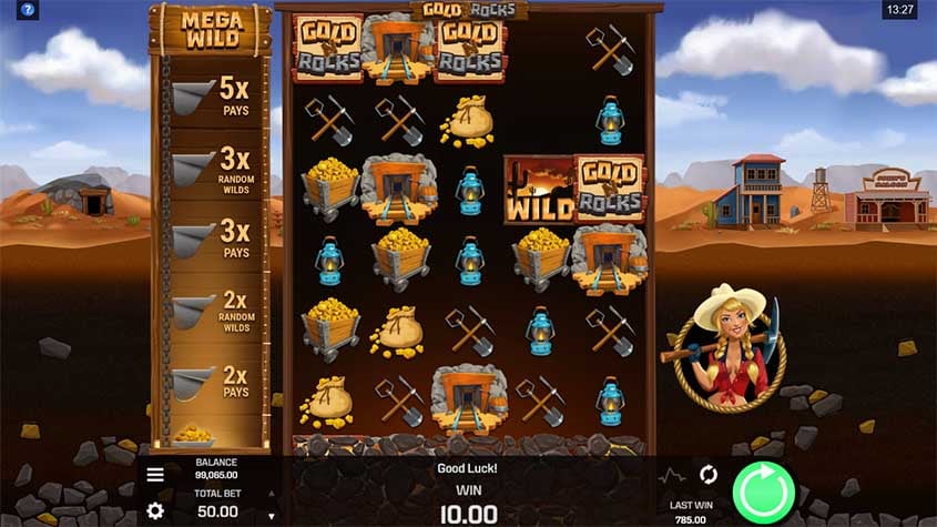 Игровой автомат онлайн Gold ‘N’ Rocks